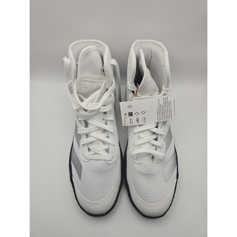 ADIDAS ADIZERO WRESTLING JP6116 SHOES RING SPARRING BOXING BOOTS WHITE 5